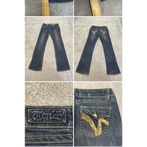 Ten 25 Premium bootcut Denim Jeans Women's sz 5/6 flip pocket low rise retro Y2K